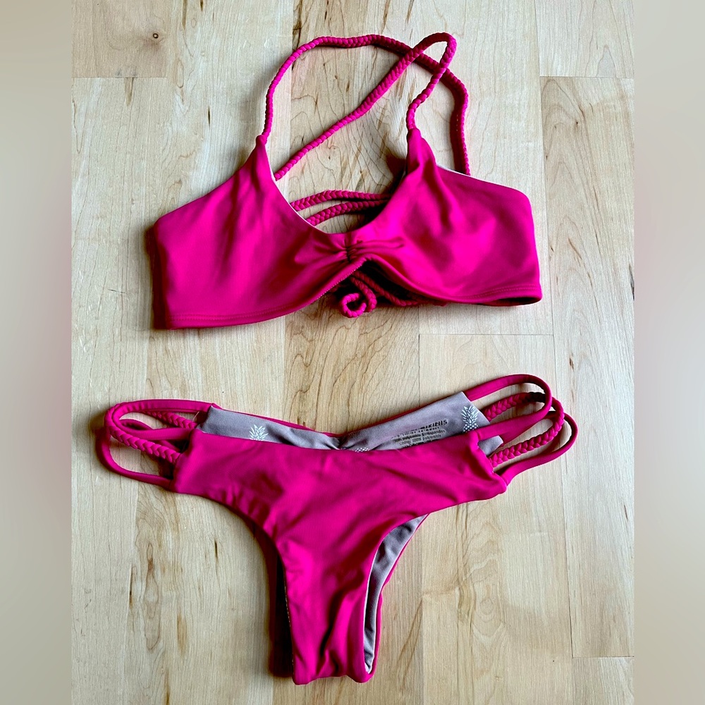 Beautiful hot pink bikini